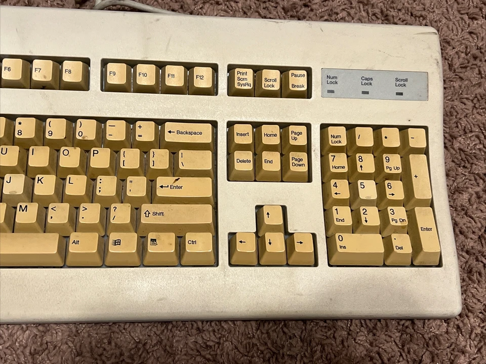 Vintage KeyTronic EuroTech Keyboard. 5 Pin. Untested - Image 3 of 4