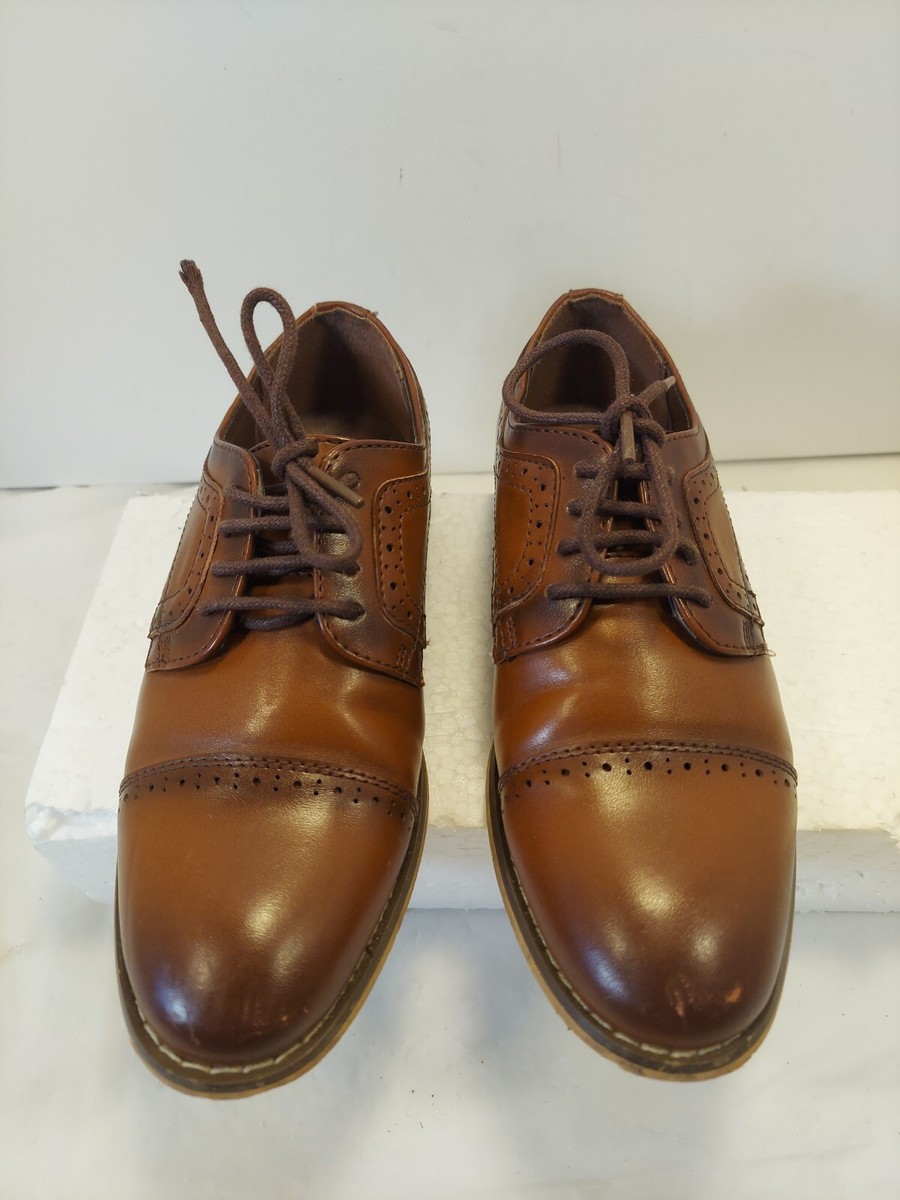 youth brown dress shoes Amazon.com | French Toast Boys Dress Shoes - Classic Lace-Up Oxford Casual  Dress Formal Shoes- Tan (Size 7 Toddler)