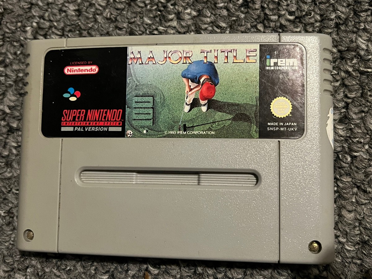Major Title For Super Nintendo UK PAL MAJOR TITLE CART, Rare