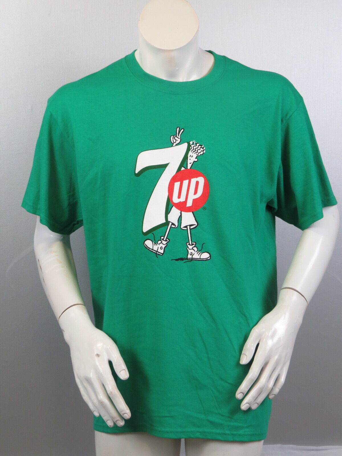 Oprigtighed Gammel mand udløb 7 Up Promotional Shirt - Fido Dido Peace with 7 Up logo - Men's Large | eBay