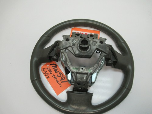 STEERING WHEEL CAR LEATHER FRONT fits 05 06 INFINITI G35 SEDAN COVER GRIP X AWD - Imagen 5 de 12