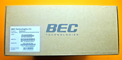 New BEC Technologies GigaConnect 4G LTE VolP Wireless Broadband Router 4NX04