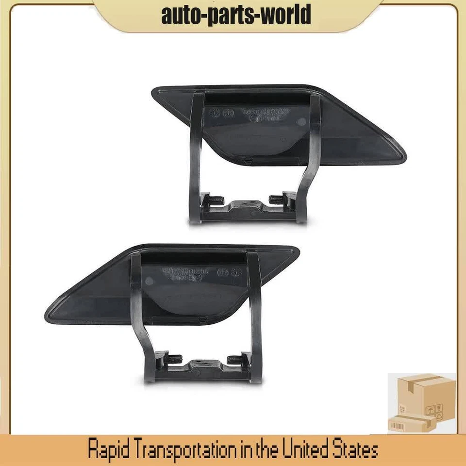 Par de cubiertas de boquilla de lavadora de faros izquierda y derecha para Mercedes-Benz E550 E350 2009-13 Foto 4 de 4