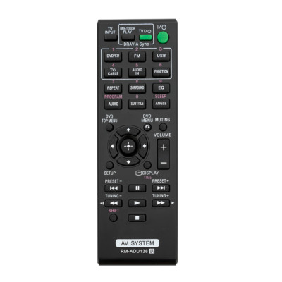New RM-ADU138 Replace Remote for Sony DAV-TZ140 HBD-TZ140 DAV-TZ145 DAV-TZ150