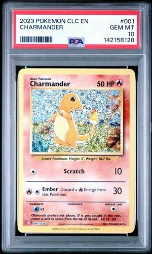Pokemon TCG Classic Collection CLC 2023 #001/034 Charmander PSA 10