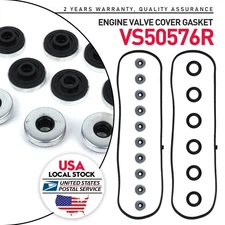 New Valve Cover Gasket Set VS50576R For Honda Acura 3.0L 3.2L 3.5L w/ Grommets