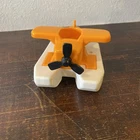 Vintage 1987 Fisher Price Little People ORANGE SEA PLANE #2582 Floating Marina