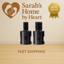 2PCS Angle Grinder Attachments Adapter M14 Female to 5/8"-11 / M10 Male Angle...