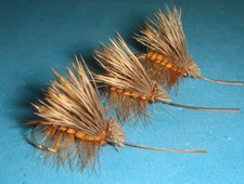 FLY FISHING FLIES -  Foam Body OCTOBER CADDIS size #12 (6 pcs.)