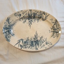 Modèle COLIBRI PLAT Keller et Guérin LUNÉVILLE, faïence ancienne