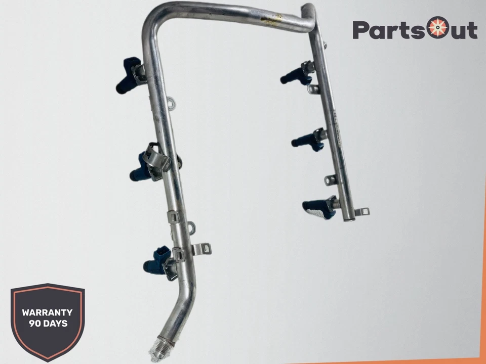 Mercedes C320 W203 2001-2005 riel de combustible con inyectores A1120700595 OEM DK808578 Foto 3 de 4