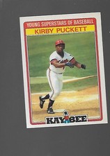 1986  Kirby Puckett, Kaybee, Young Superstars of Baseball