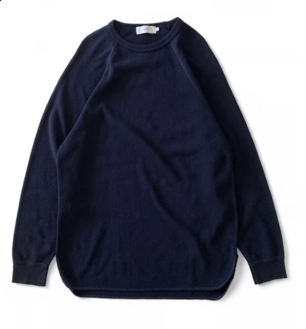 Graphpaper Waffle L/S Crew Neck Tee Navy | eBay Graphpaper Waffle L/S Crew Neck Tee Navy | eBay