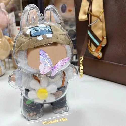 Funda/Funda Protectora Transparente de Peluche para La Bobo The Monsters - Muñeca No Incluida - Imagen 5 de 21