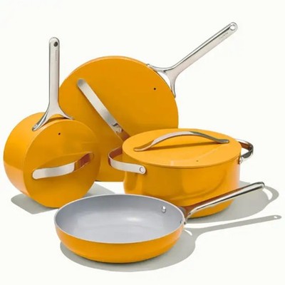 Ceramic Nonstick Cookware Set - 12 Piece New With Rack (Unbranded)