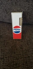 Vintage Pepsi Advertising Lighter. Classic Design Logo By Pepsi Mid 20th Century