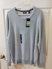 Izod Men's Light Blue Crewneck Sweater Size Large New With Tags