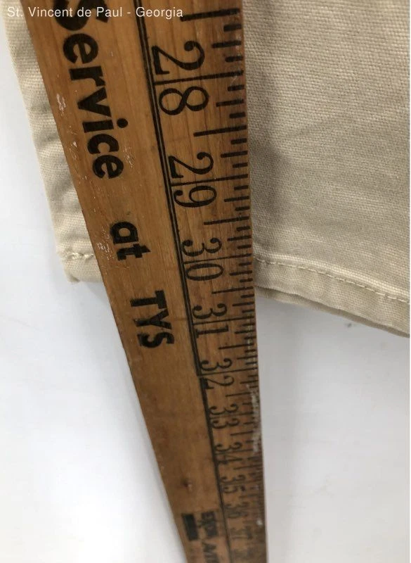 Pantalones de bolsillo clásicos de pierna recta de algodón de lona elástica caqui Duck Head 1865 -34 Foto 2 de 4