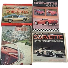 Vintage Corvette Books Specs Photos History Classic Car Collectibles Lot of 4