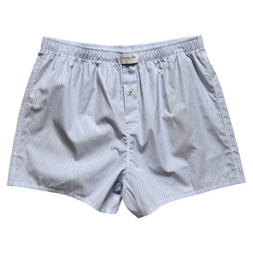 NWT Dior COUTURE Blue Striped Cotton Boxer - Picture 1 of 8
