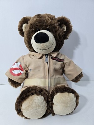 Build-A-Bear Ghostbusters Brown Teddy Bear Plush with Jumpsuit BAB