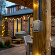 BG Electrical WP12S Single Slim 2-Way Outdoor Weatherproof Switch, IP66 Rated,