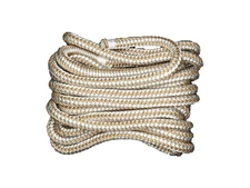 South Bend Rope Marine Grade Double Braided Nylon Dock Line w/Eye Splice Whit...