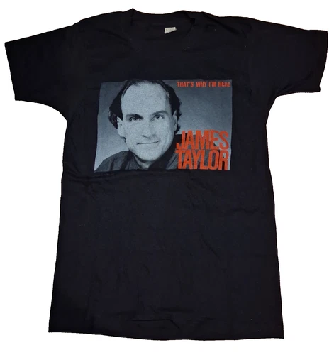 Vintage James Taylor "Thats Why I'm Here" 1986 Concert Tour 1980s vintage concert t-shirt, vintage, single stitch, B+ condition