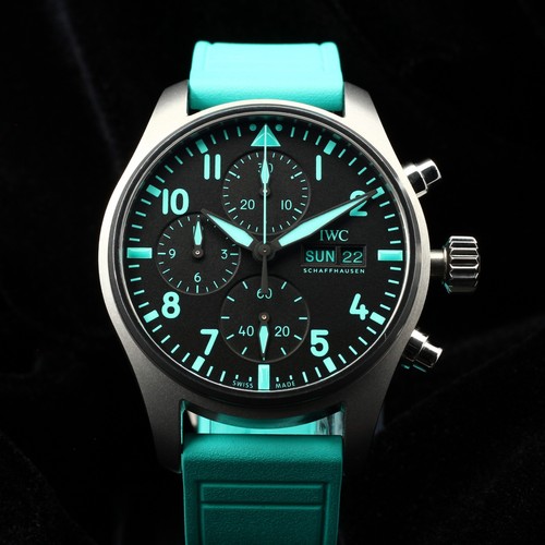 IWC Pilot Chronograph 41 Blue AMG Petronas IW388108 Ceramic Full Set