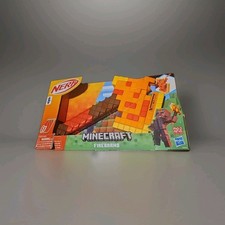 Nerf Minecraft Firebrand Dart Blasting Axe Toy NEW But The Box Is Torn