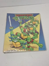 Vintage 1992 Teenage Mutant Ninja Turtles TMNT 3-Ring Binder Mirage Studios