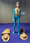 Vintage Janice West Cowgirl Action Figure Moveable 1967 Marx Toys 9" Plastic