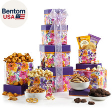 Gift Basket Tower Snack Gifts for Women, Men, Families, College – Delivery for B