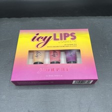 MORPHE ICY LIPS BY SAWEETIE PLATINUM LIP GLOSS TRIO LTD. EDITION NEUF dans sa boîte