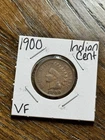 1900 Indian Head Cent Penny VF Very Fine Better Date US 1c Type Coin (Raw18581)