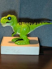 Zuru Robo Alive Attacking T-Rex Dinosaur Toy Green Roars & Walks TESTED Works!