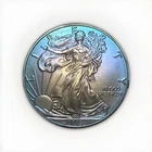 Beautiful Toned - 2019 American Silver Eagle 1 Troy Oz .999 Fine Silver