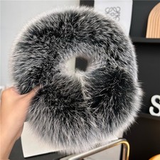 Full Cover Real Fox Fur Earmuffs Warm Earflap Ear Muffs Fox Fur Collar Headband