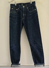 APC Petit NEW STANDARD SELVEDGE DENIM JEANS Size 26 Mens button fly