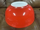 Vintage Pyrex 404 RED 4 Qt. Large 10" Nesting Mixing Bowl Primary Color USA