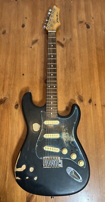 Johnson Solid Wood 6 String Electric Guitar by AXL. Works With Problems. Read.
