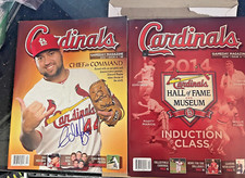 2013 Issue #4 St. Louis Cardinals Gameday Magazine Auto Edward Mujica + 2014 HOF
