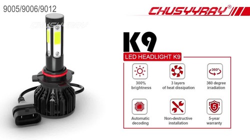 9003 H4 LED Headlight Bulbs Kit 100W 10000LM Hi/Lo Beam Super Bright White - Video 1 of 1