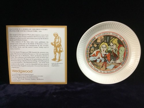 Wedgwood Children’s Story 6” Plate_”TOM THUMB”_IN BOX_1981_ Excel_SHIPS FREE - Imagen 2 de 7