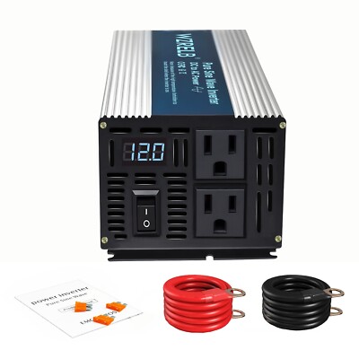Pure Sine Wave Inverter 12V Power Converter 300w 500w 600w 800w 1000w Home Car