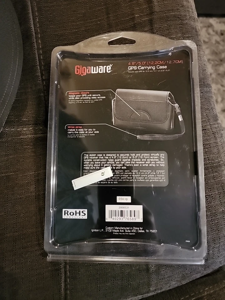 Gigaware GPS Carrying Case 4.8"/5.0"- 2000531 New Sealed - Image 2 of 2
