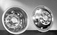 Chevy 3500 16 Dual Steel Wheel Simulators Dually 8 Lug Rim Skins Liners Covers