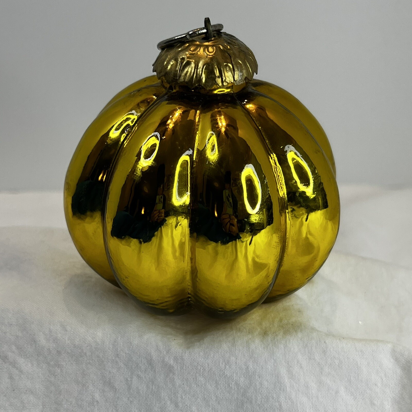 Vintage Kugel Christmas Ornament Set of 3 Red Green Gold Old World