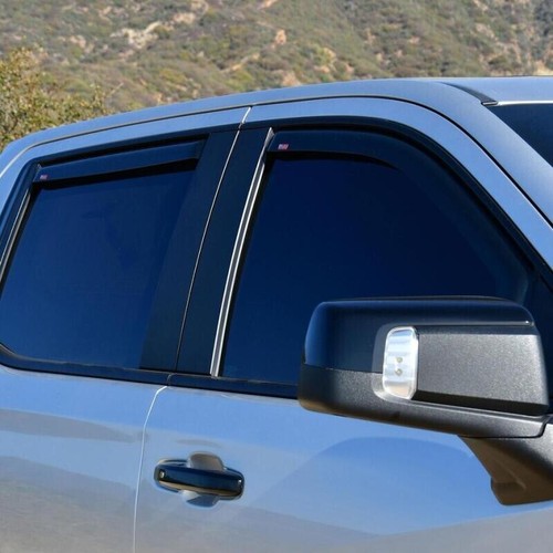 Westin FITS 19-21 Chevy Silverado Crew Cab Pickup In-Channel Wind Deflector 4pc - Picture 4 of 4