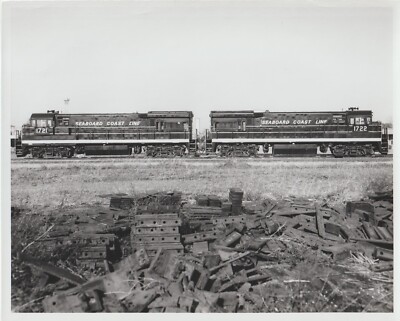 Vintage Eisenbahn 8x10 Foto Küste Küste Linie Diesel #1721 & #1722 TP058